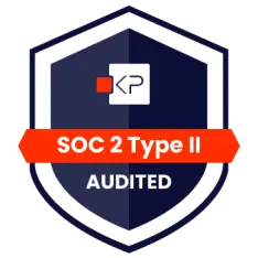 A badge reading: SOC Type II Audited