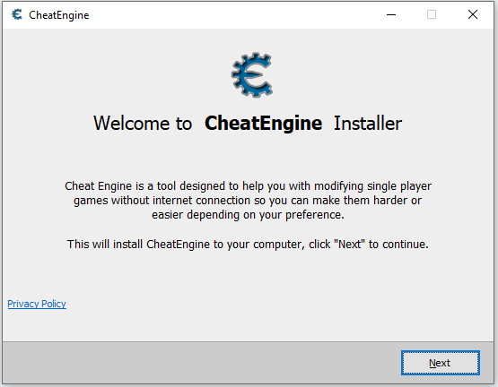 Is this normal when attempting to install the cheat engine from its main  website? I don't have the access to the exe file on windows so I thought  the file was blocked 